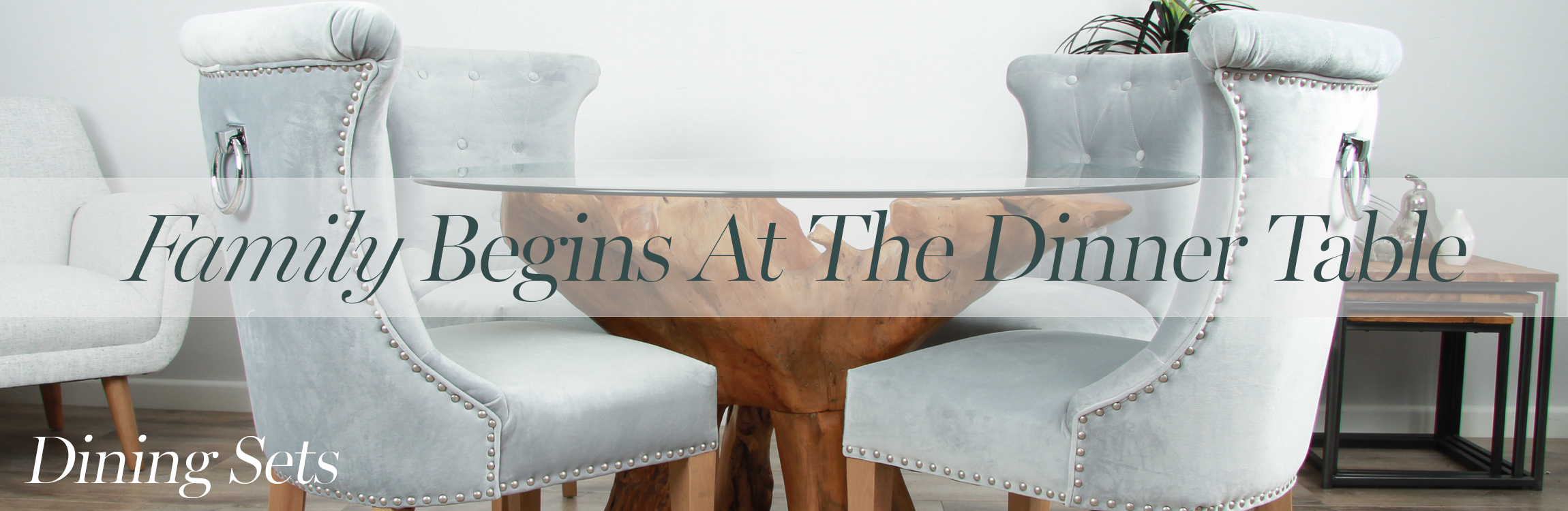 Large Teak, Pine and Elm Dining Sets Sustainable Furniture