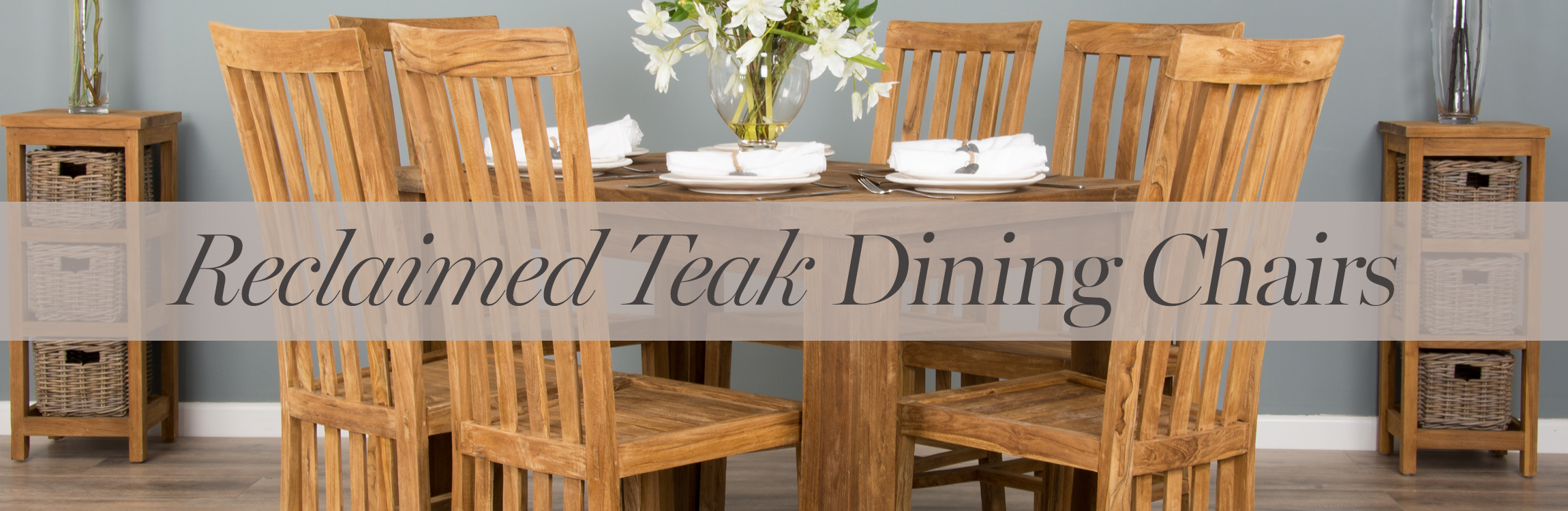 Reclaimed Teak Dining Chairs Sustainable Furniture