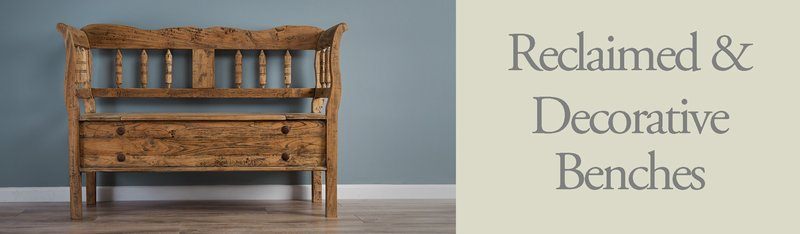Reclaimed and Decorative Benches Reclaimed and Decorative Benches