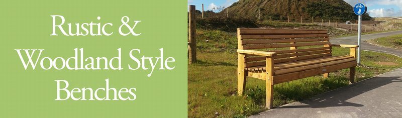Woodland Style & Rustic Garden Benches Woodland Style & Rustic Garden Benches