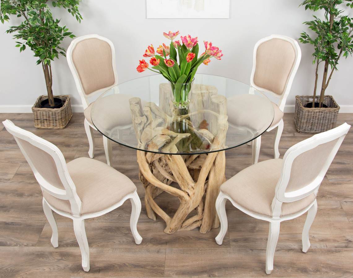 Paloma glass dining table sale