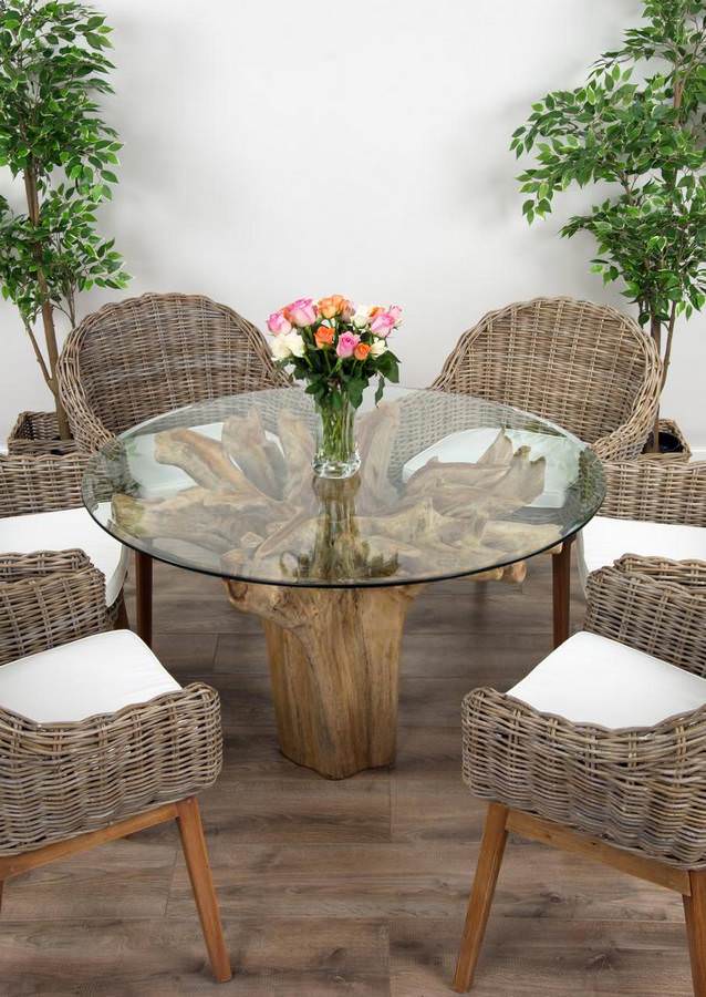 Outdoor circular online dining table