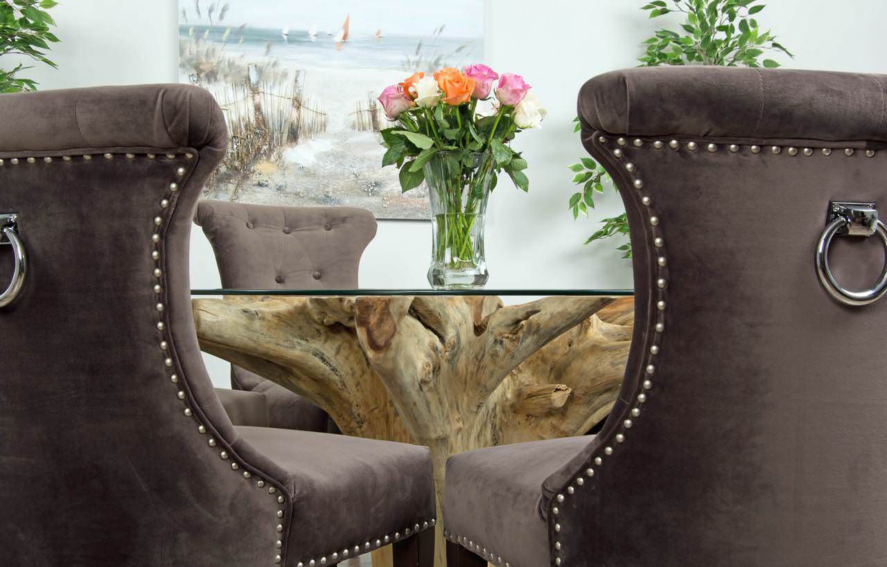 Cowhide dining hot sale room chairs