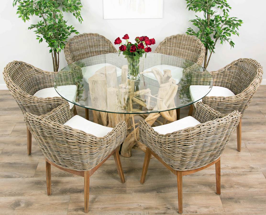 Java root top dining table