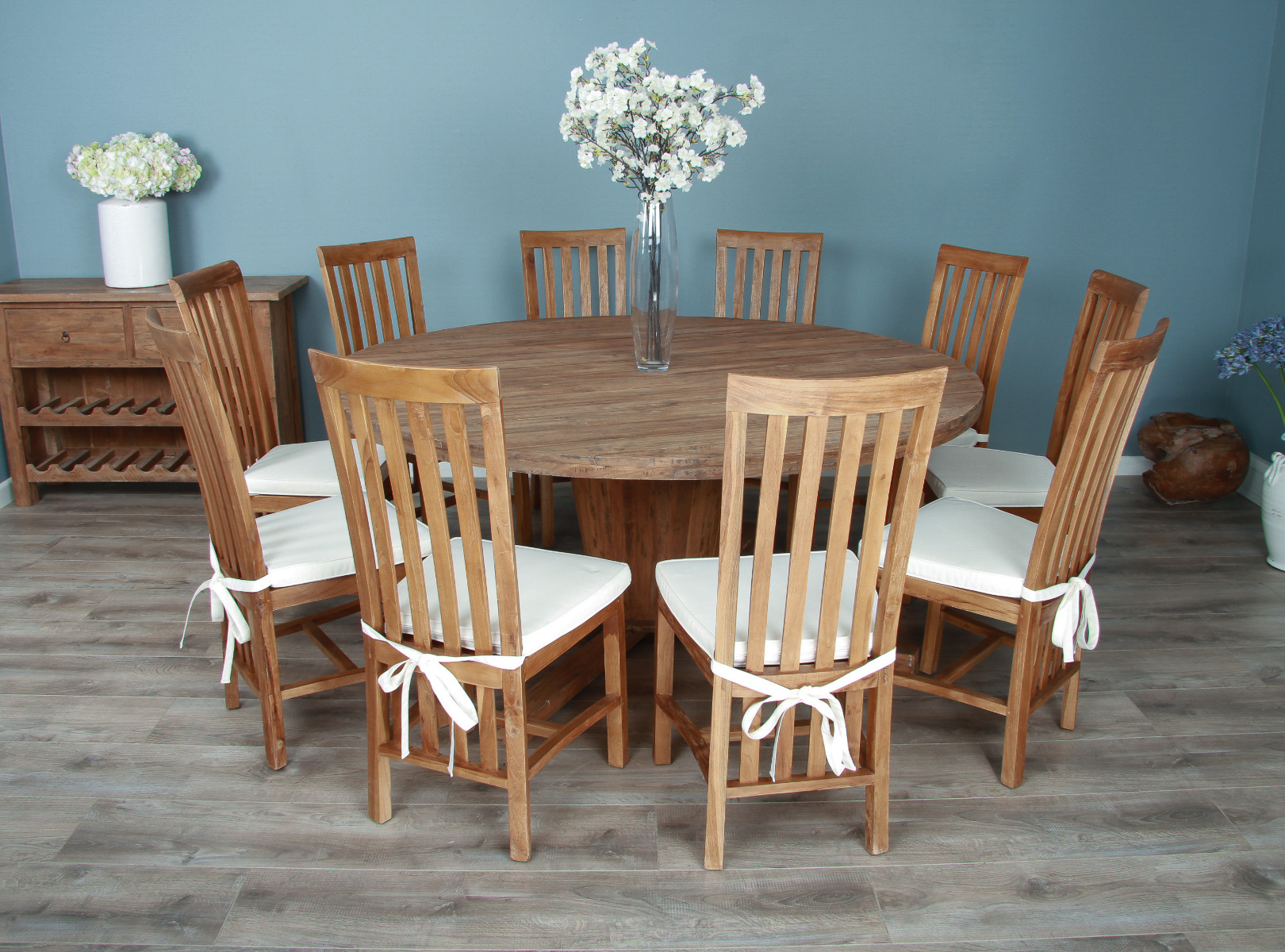 10 chair shop round dining table