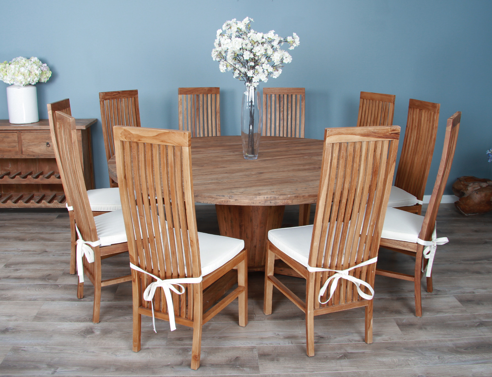8 person rustic shop dining table