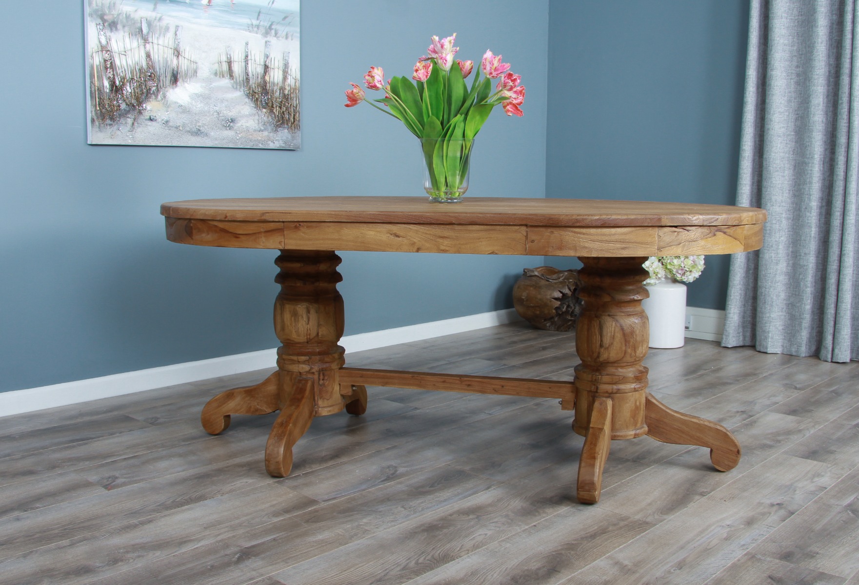 Used pedestal 2025 dining table