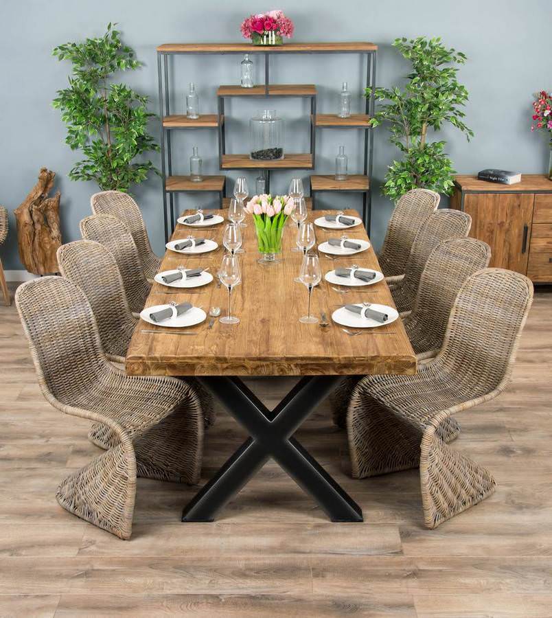 Rustic wood kitchen table and sale chairs