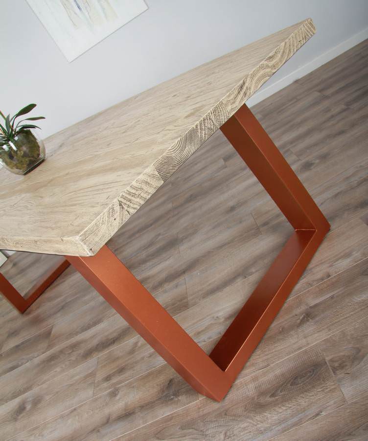 Copper leg shop desk