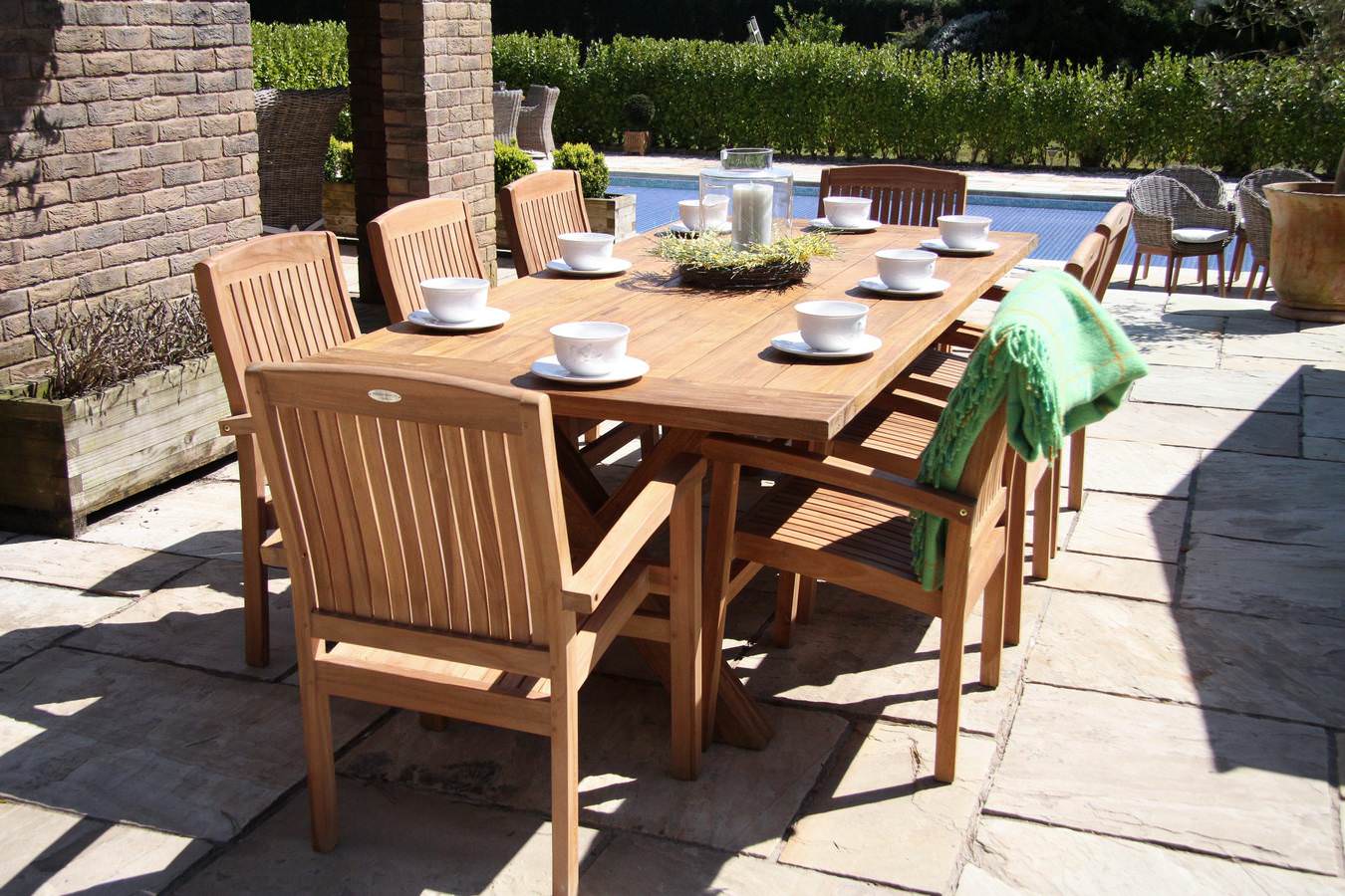 Reclaimed wood deals outdoor dining table