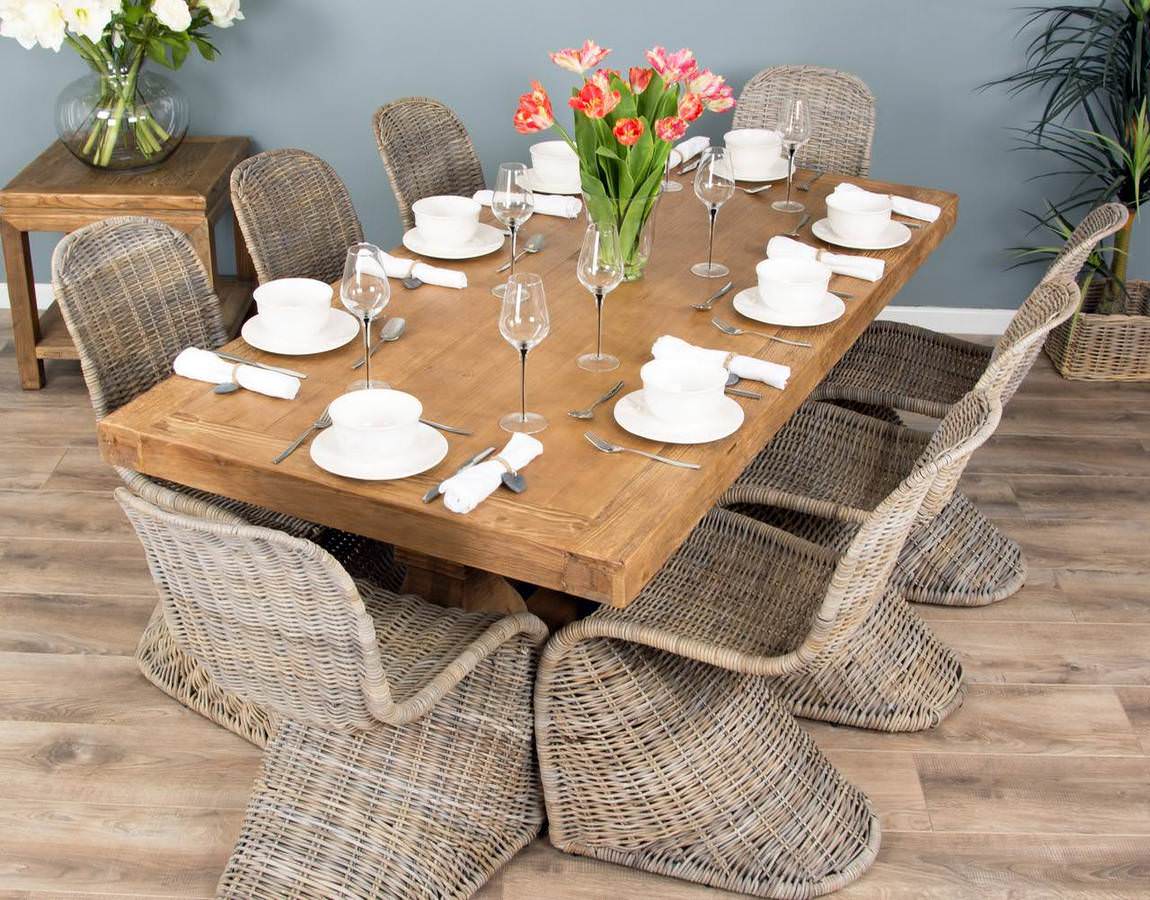 Wilson & fisher innisbrook sales faux wood pedestal dining table