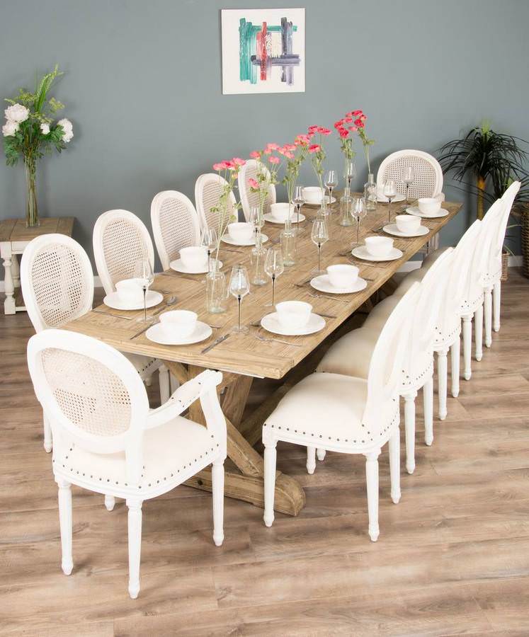 10 seat farmhouse dining clearance table