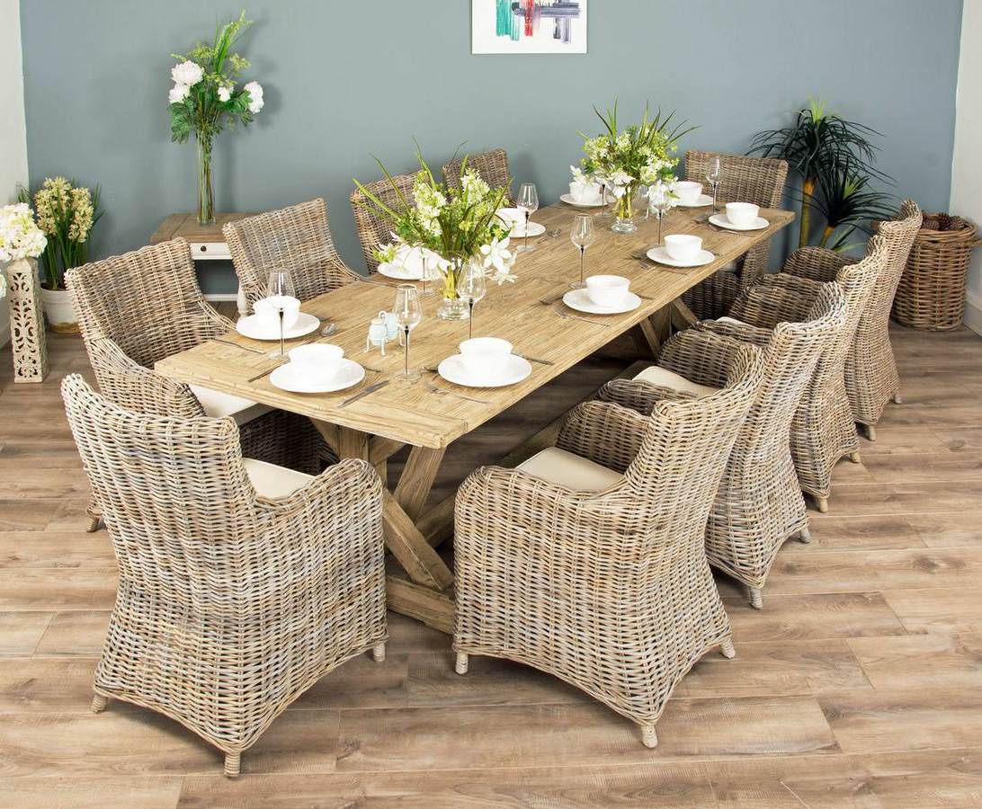Farmhouse table store for 8
