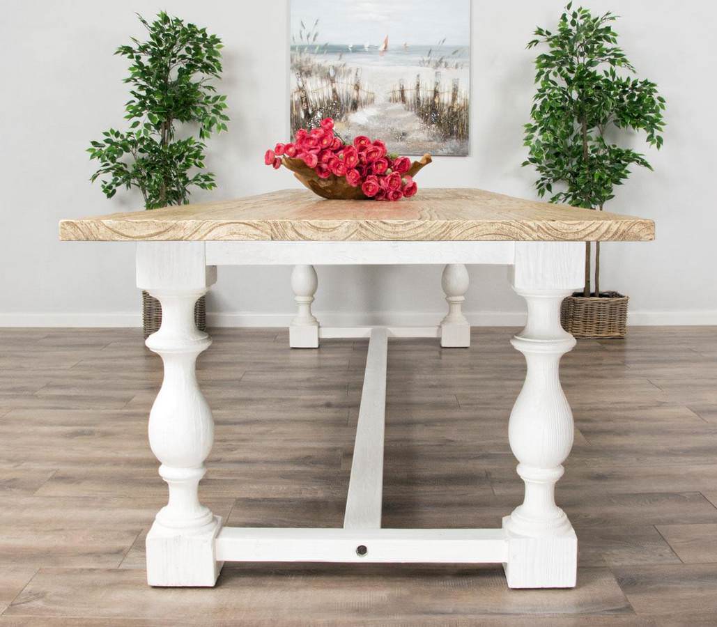 Paloma pine solid wood dining table new arrivals