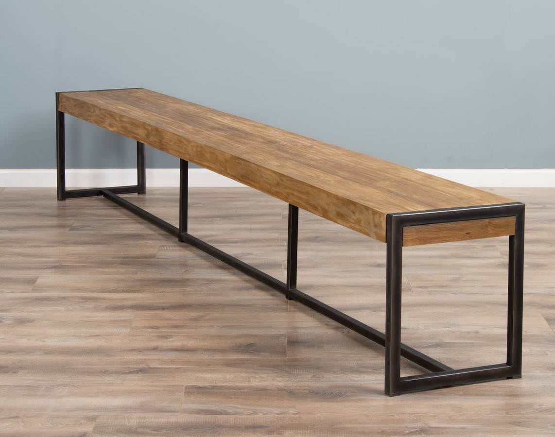 3m Reclaimed Teak Urban Fusion Dining Bench