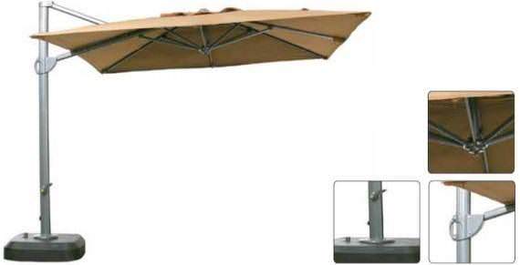 3m Square Cantilever Premium Commercial Parasol