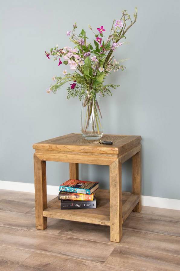 Reclaimed Elm Side Table