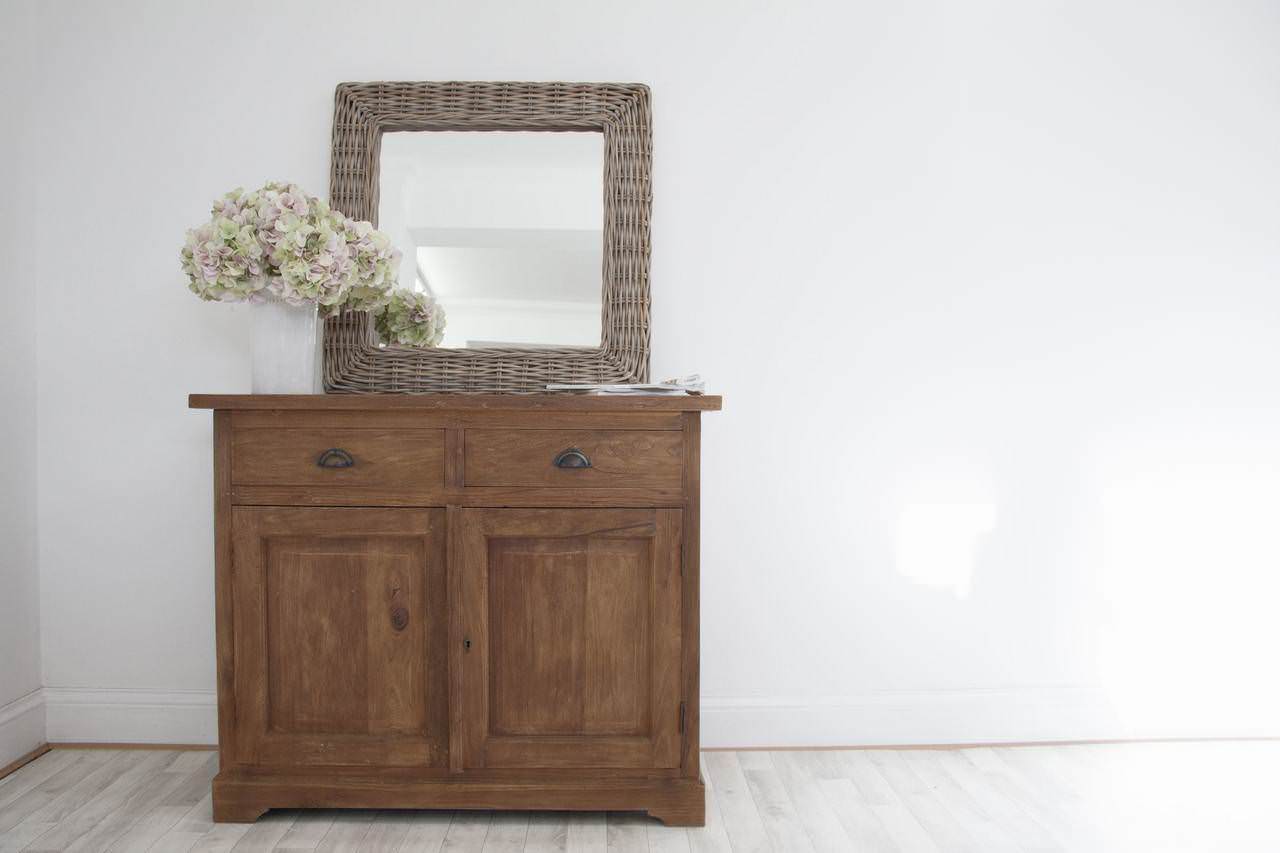 Teak wood dresser top