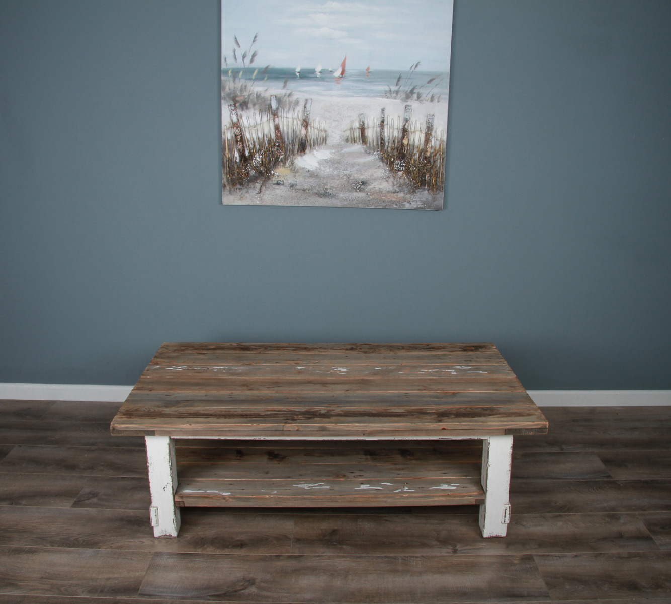 Rustic coastal coffee table top