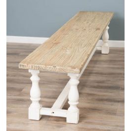 Unfinished bench top for dining table
