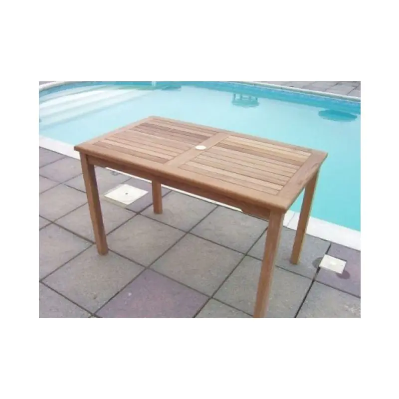 1.2m Teak Rectangular Fixed Table