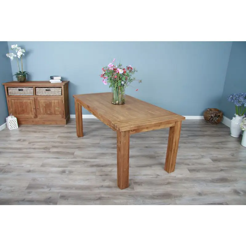2m Reclaimed Teak Taplock Dining Table