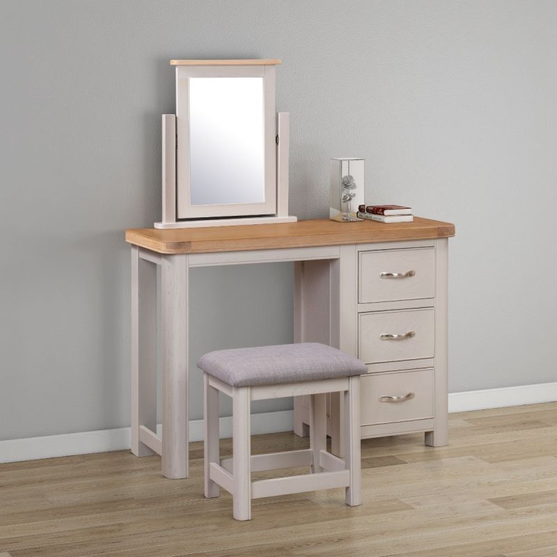 Eden Dressing Table Set with Mirror and Stool