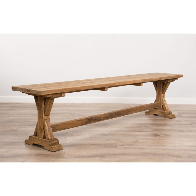 2.4m Reclaimed Teak Dinklik Backless Bench