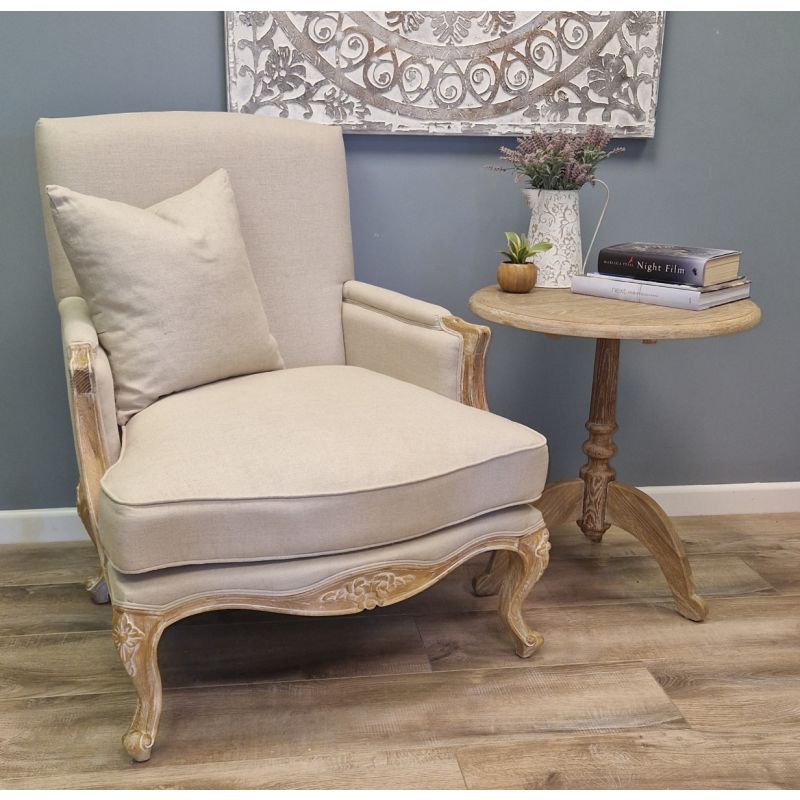 American Oak Claremont Grey Wash Sofa Chair Sustainable Furniture
