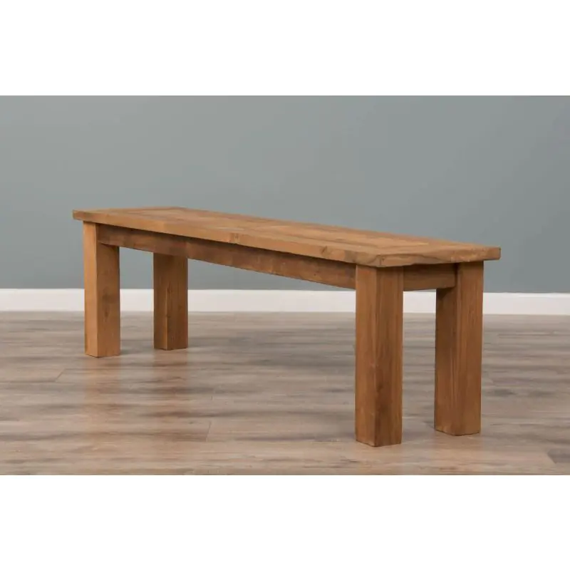 2.4m Reclaimed Teak Mexico Backless Bench