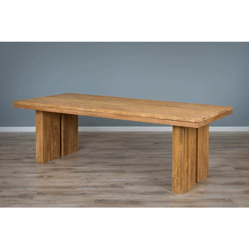Recycled shop teak table
