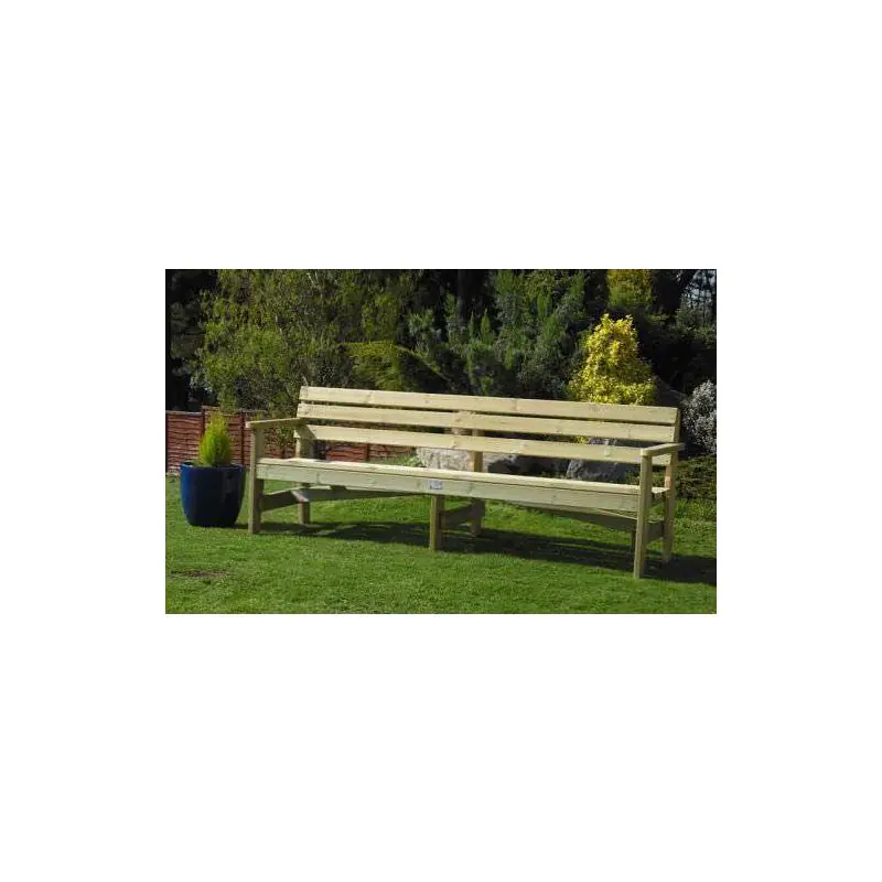 2.4m Swedish Redwood Garden Bench