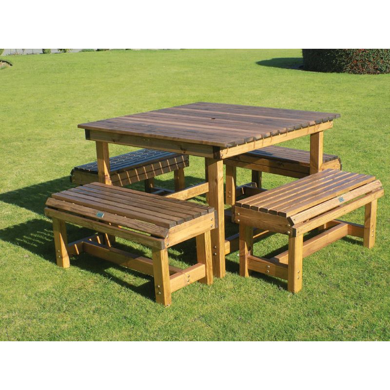 Orchard 1.15m Square Table with 4 Seats