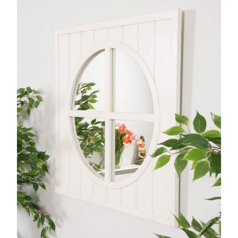 Aviron Wood Window Mirror