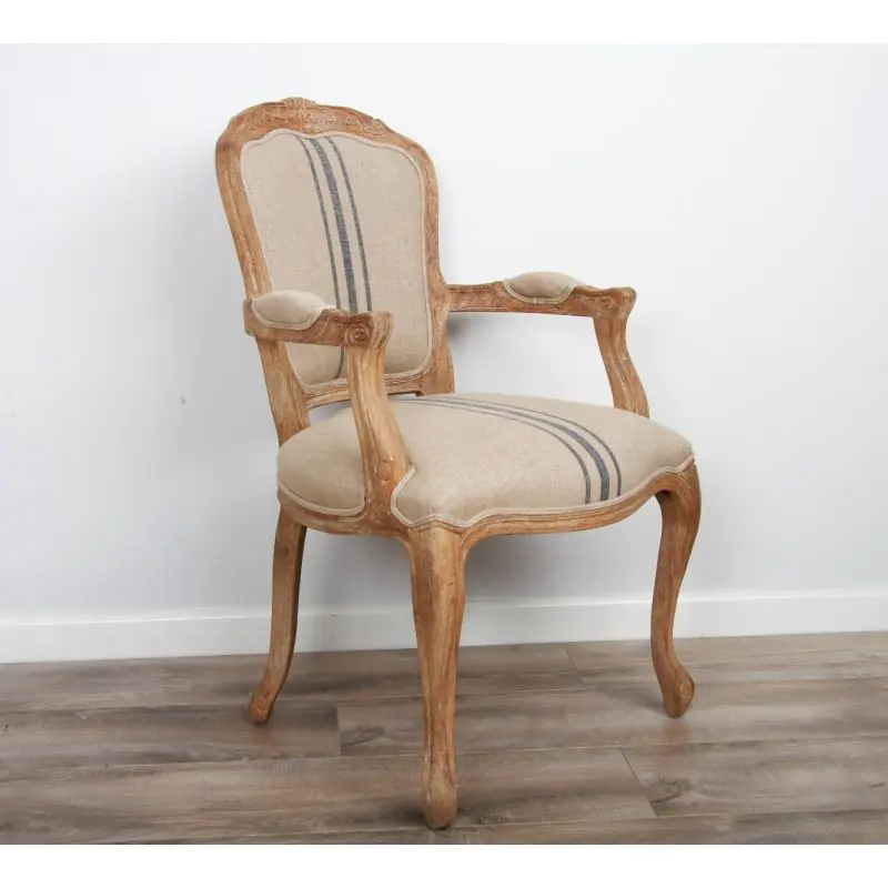 American Oak Beaumont Stripe Armchair 