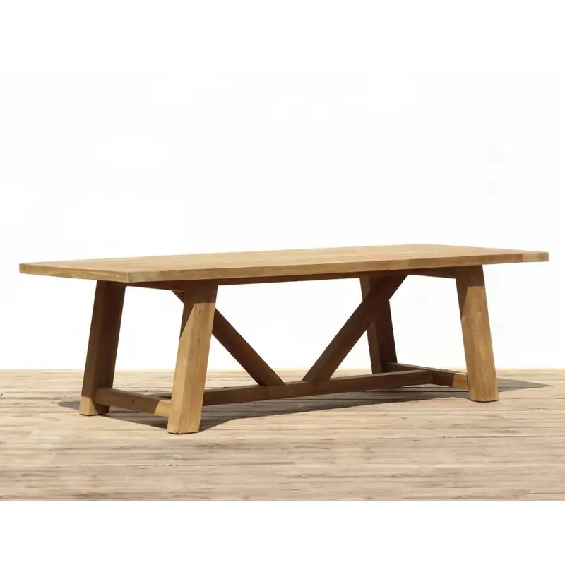 2.6m Reclaimed Teak Bali Outdoor Dining Table