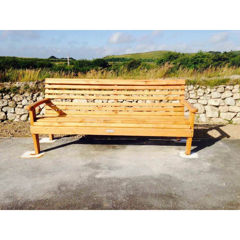 Oak outdoor bench online