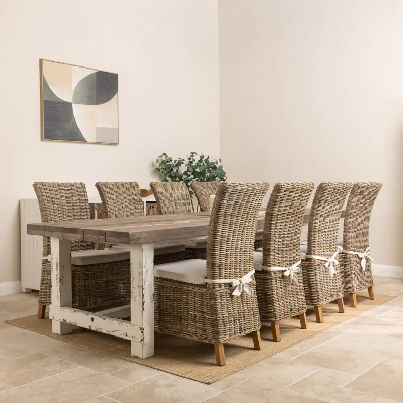 3m Coastal Dining Table with 8 Latifa Chairs 3m Coastal Dining Table with 8 Latifa Chairs