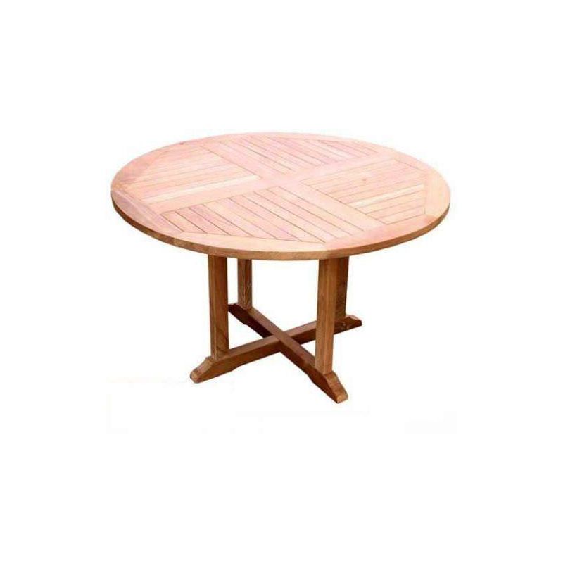 1.2m Teak Circular Pedestal Table