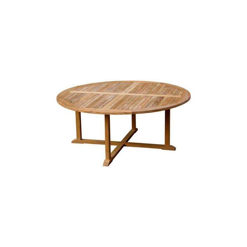 1.8m Teak Circular Pedestal Table