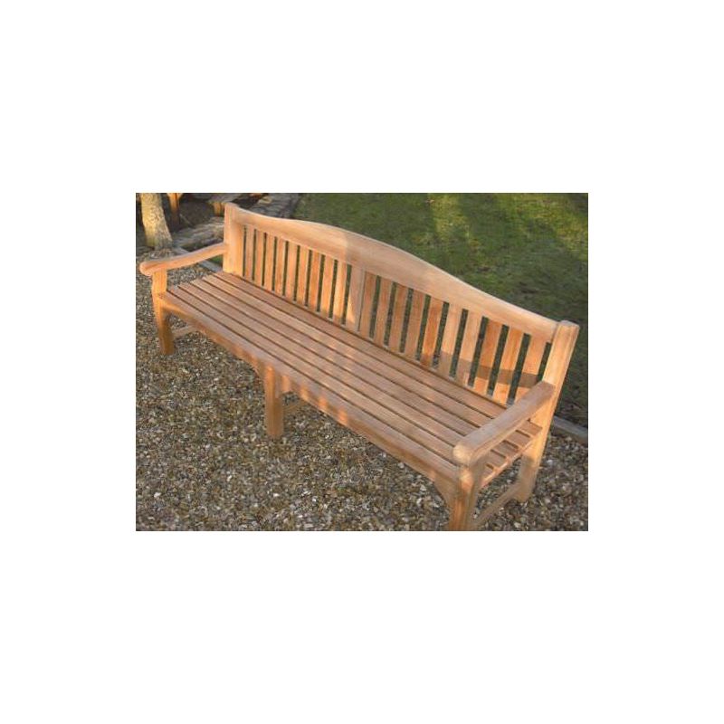 8ft Oxford Teak Garden Bench