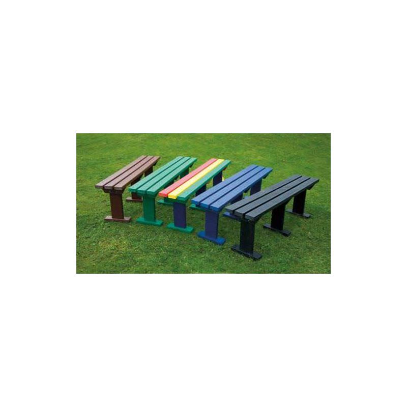 Recycled Plastic Backless Bench