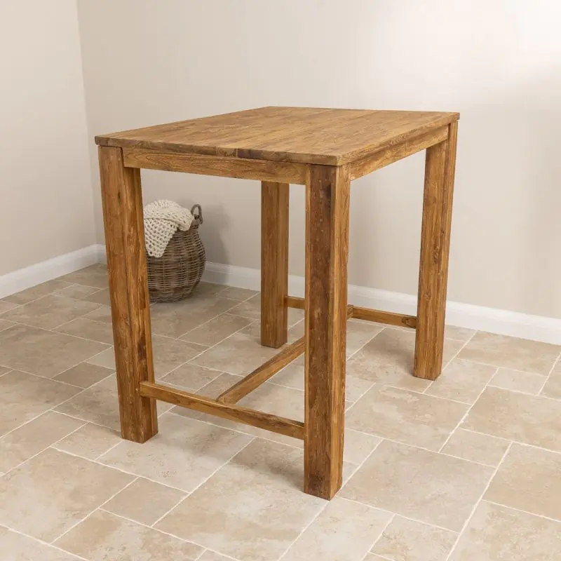 Reclaimed Teak Bar Table - 120cm x 90cm