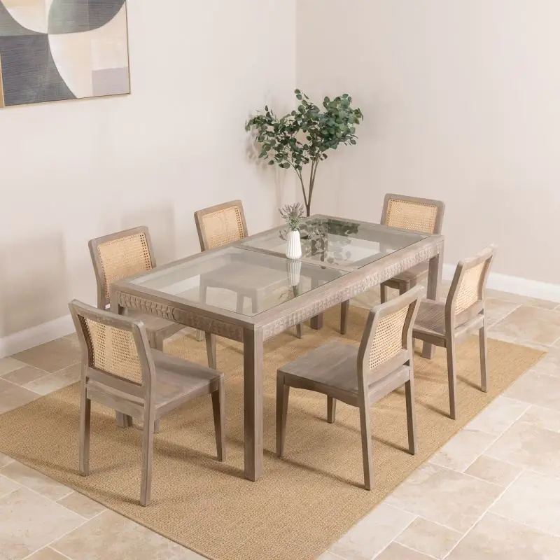 1.8m Brindille Dining Table with 6 Brindille Dining Chairs
