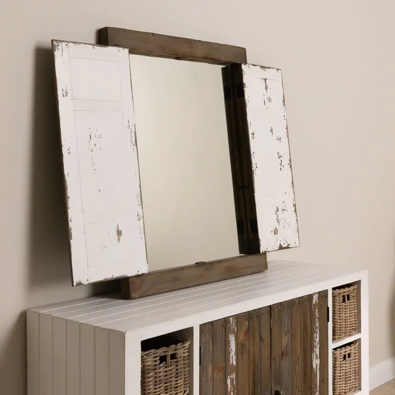 Coastal Shutter Mirror Coastal Shutter Mirror