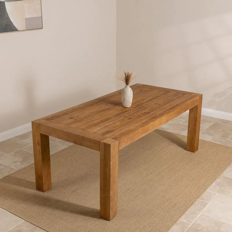 2m Reclaimed Elm Chunky Style Dining Table