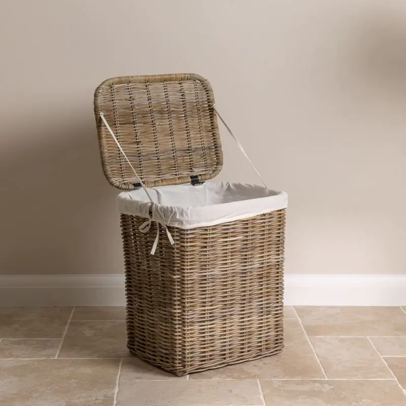 Large Natural Wicker Laundry Basket
