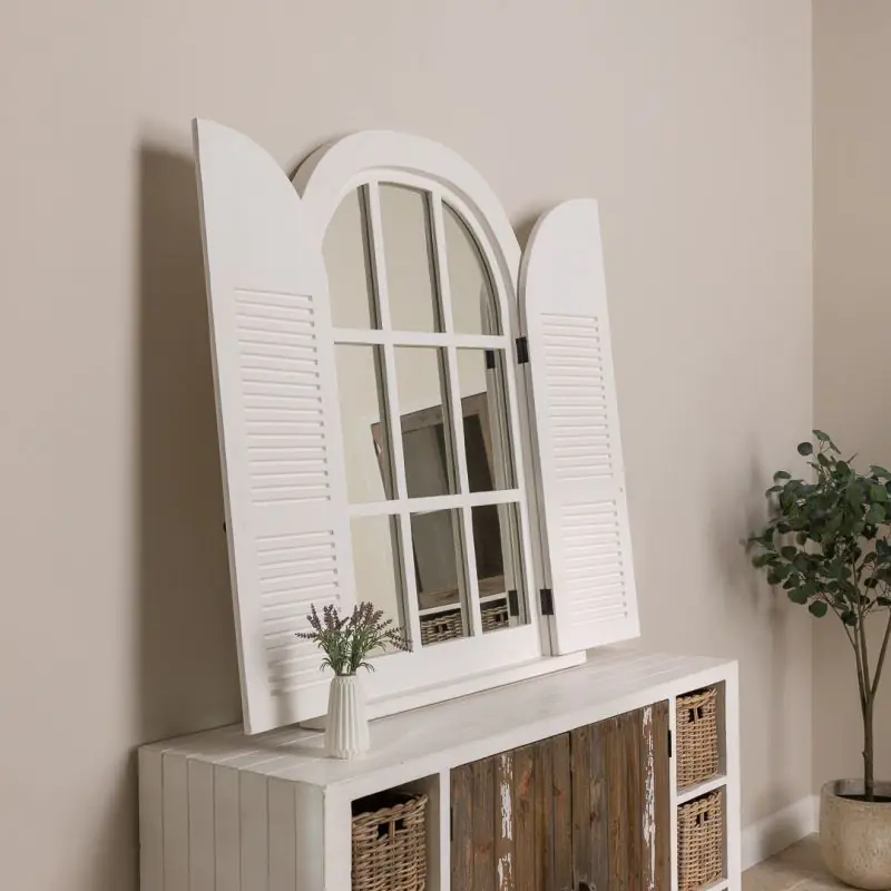 Shabby Chic Window Shutter Mirror Shabby Chic Window Shutter Mirror