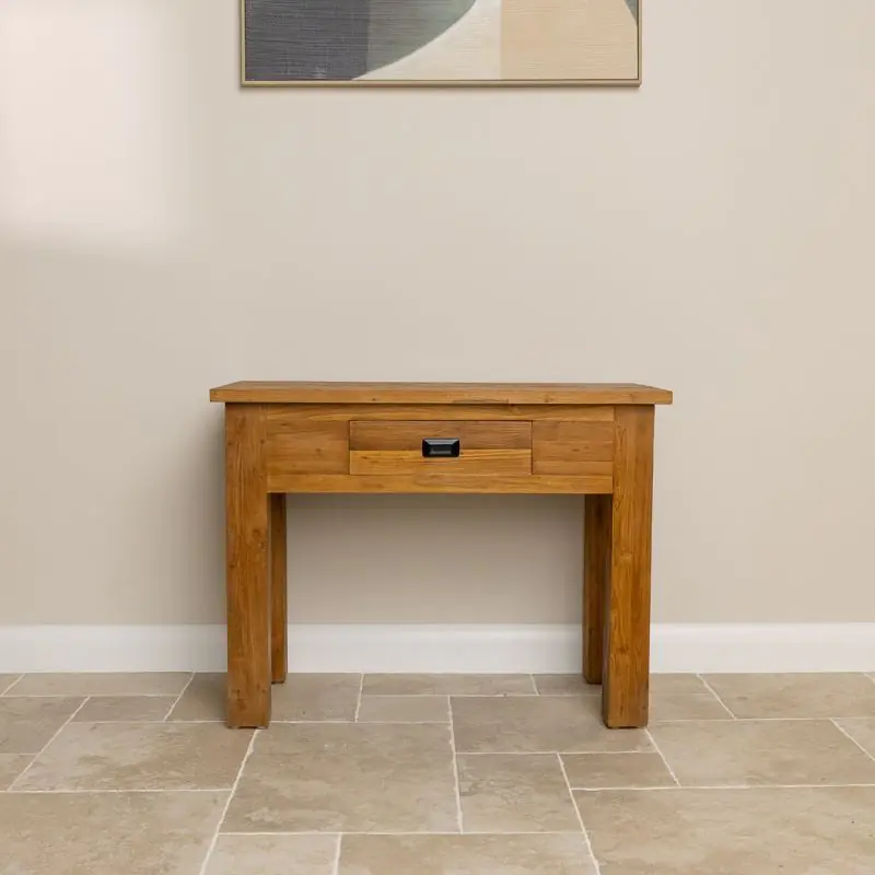 Reclaimed Teak Occasional/Hall Table with Drawer