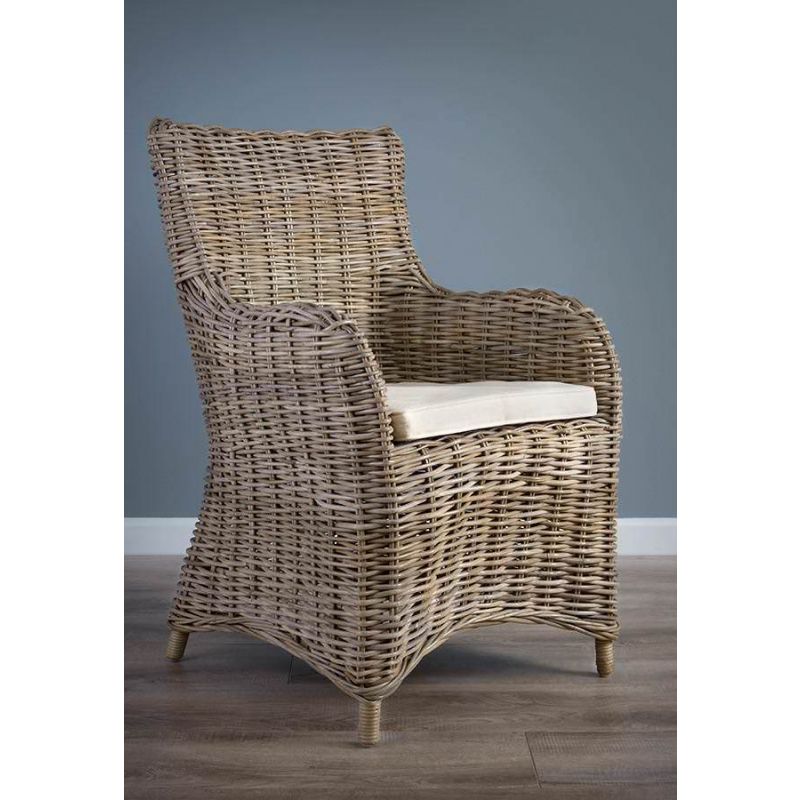 Donna Natural Wicker Armchair